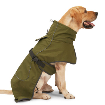 Военное стиль домашняя собака зимняя одежда Хлопковое пальто